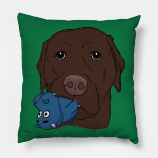 Chocolate Lab Pillow