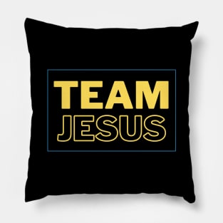 Team Jesus | Christian Typography Pillow