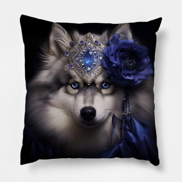 Royal Finnish Lapphund Pillow by Enchanted Reverie