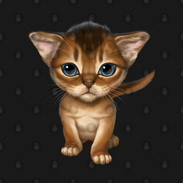 Cat-a-clysm Abyssinian kitten by ikerpazstudio