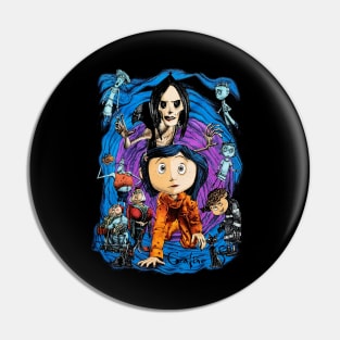 Coraline Spiral Tunnel Character Pin