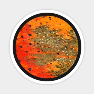 Sunset sea (circle I/II) Magnet