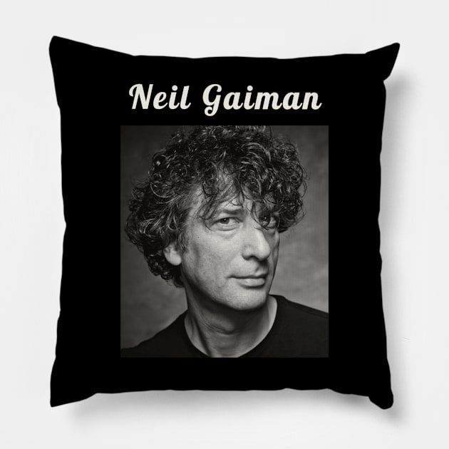 Neil Gaiman / 1960 Pillow by DirtyChais