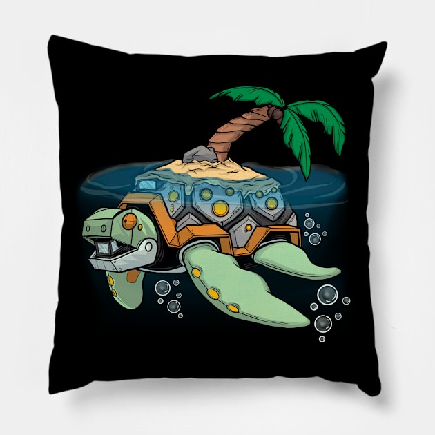 Turtle Island Pillow by richardsondesignsyyc