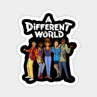 A different world white style Magnet