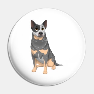 Blue Australian Cattle Dog Pin