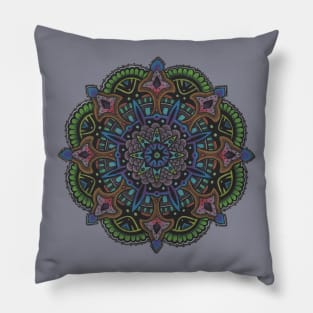 Peacock Mandala T-Shirt Pillow