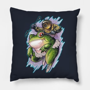 Frog Diver Pillow