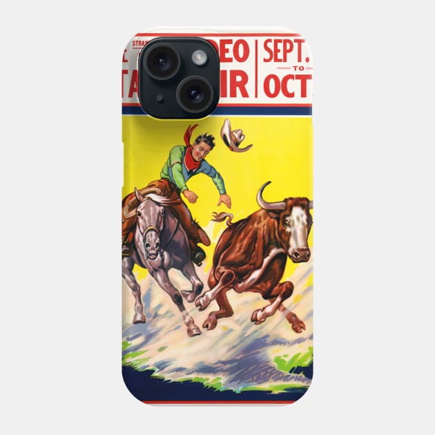 Rodeo USA Vintage Poster Phone Case by vintagetreasure