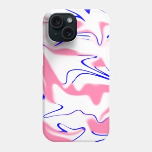 y2k Retro Pink Swirl Cloud Pattern Phone Case