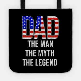 American Dad The Man The Myth The Legend - Gift for American Dad With Roots From American Tote