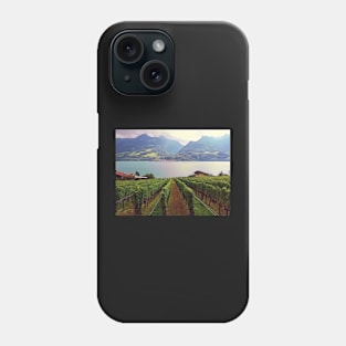 Vineyard in Switzerland Phone Case