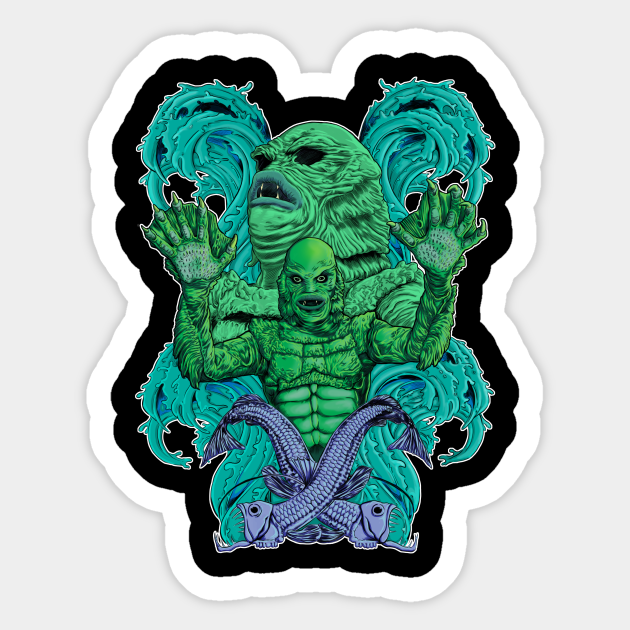 Creature from the Black Lagoon sans background - Creature From The Black Lagoon - Sticker | TeePublic Creature from the Black Lagoon sans background - Creature From The Black Lagoon - Sticker | TeePublic