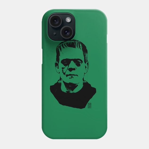 Frankenstein's Monster (dark design) Phone Case by JSnipe