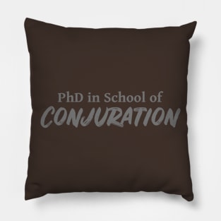 PhD in School of Conjuration DND 5e Pathfinder RPG Role Playing Tabletop RNG Pillow