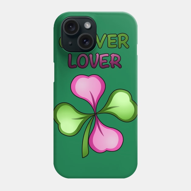 Clover Lover (with black border) Phone Case by Sierra_42