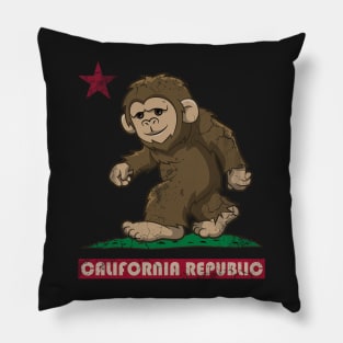 California Republic Squatch Flag Pillow