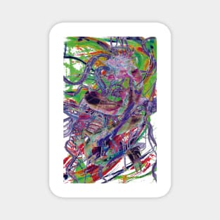 Abstracted Dragon Magnet