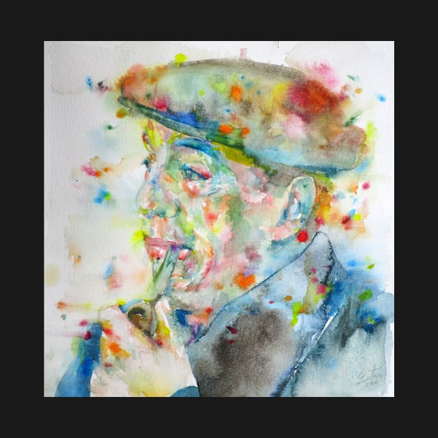 PABLO NERUDA - watercolor portrait.2 by lautir