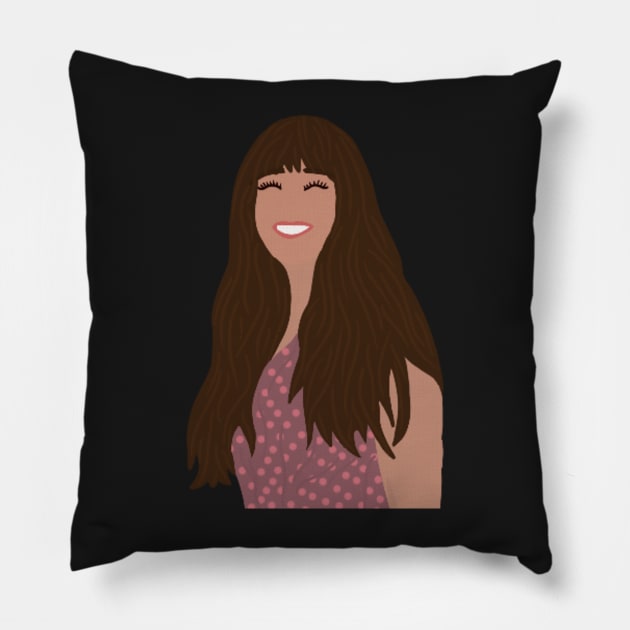 Violet Baudelaire! Sticker Pillow by haleynicole11