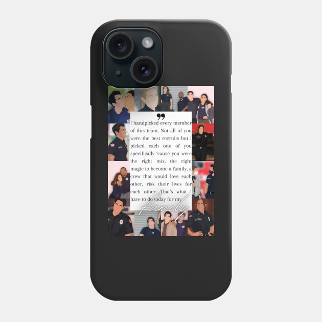 Pruitt Herrera 'Family' Quote | Station 19 Phone Case by icantdrawfaces