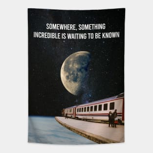 Last train to the moon Tapestry