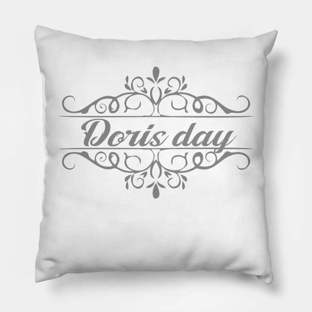 nice doris day Pillow by mugimugimetsel