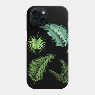 Palm Tree leaves tropical Summer floral decor Phone Case