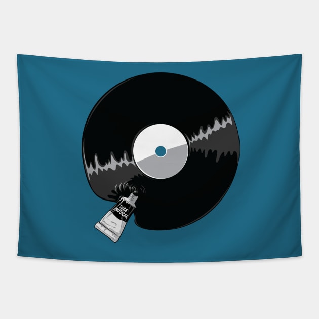 Music tube Tapestry by zilone