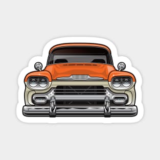 1958 Chevy Apache Orange Magnet