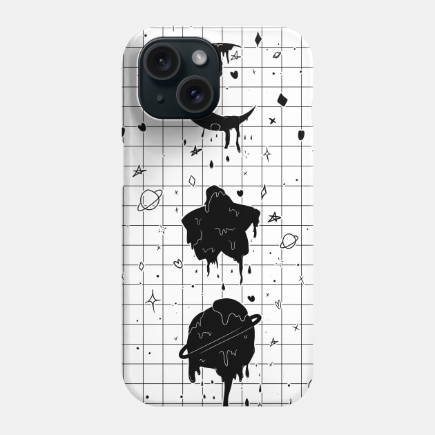 Melting Space (Black Version) Phone Case by artsiecassie