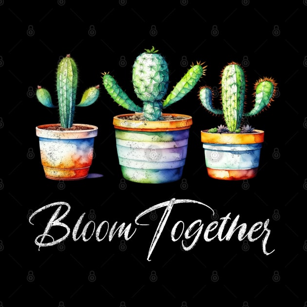 Cactus - Bloom Together watercolor style by Bellinna