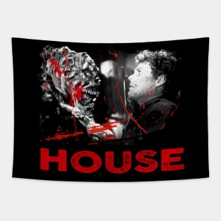 Visions Of Terror House Haunted Mansion Tee Tapestry