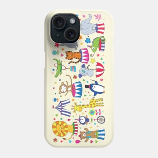 Circus Animals - Cute design by Cecca Designs Phone Case