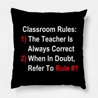 Classroom Rules Pillow