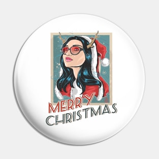 Merry Christmas Women Pin