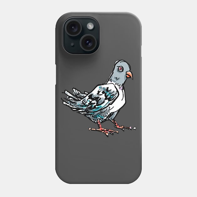 Pigeon Phone Case by enoogs
