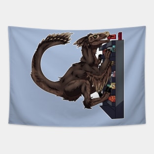 Shopping Dinosaur Tapestry