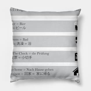 International Party Guide Pillow