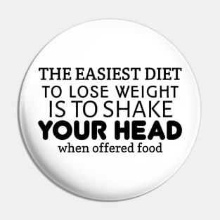 The easiest diet To lose weight is To shake Your Head when offered food Pin