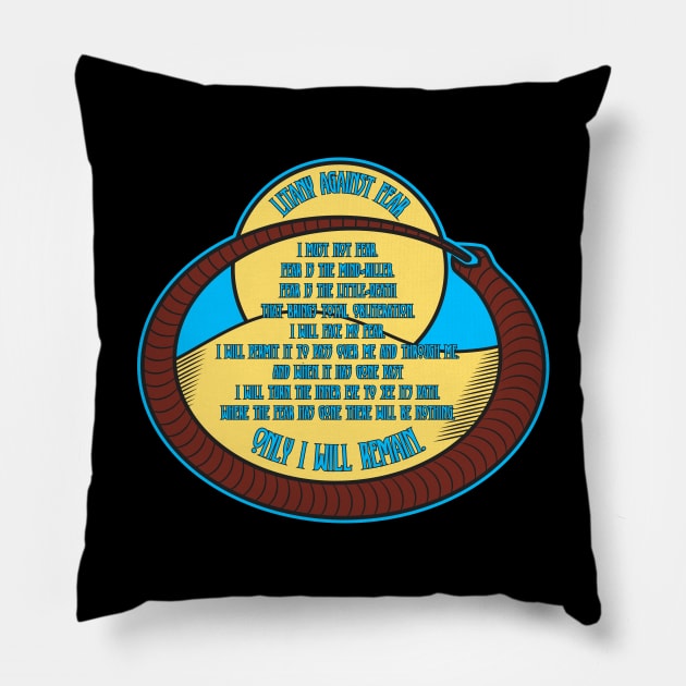 Litany Against Fear Pillow by synaptyx