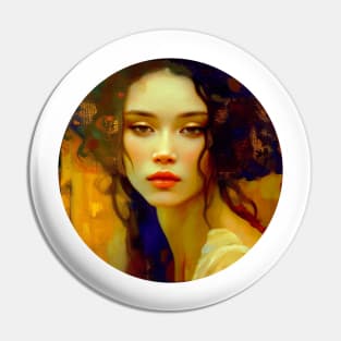 feminine Portrait, Abstract Girl painting, pretty woman Pin