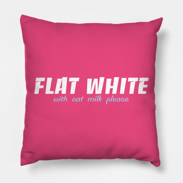 Flat White - oat milk Pillow by Melbournator