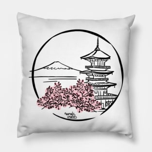 Japan: Ninnaji temple Pillow