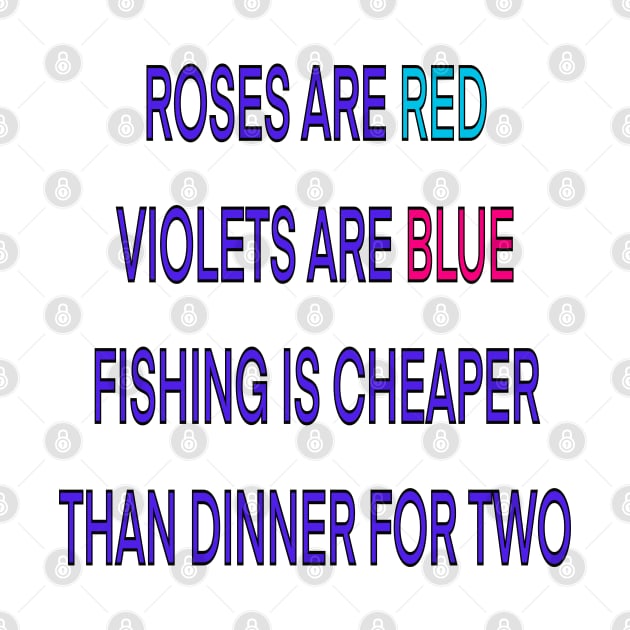 Roses are red violets are blue fishing Is cheaper than dinner for two by sailorsam1805