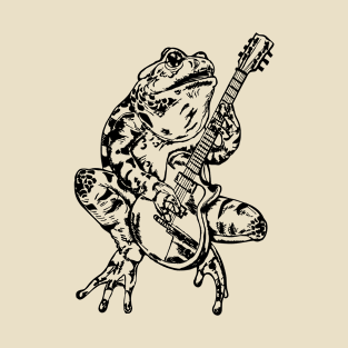 SEEMBO Frog Playing Guitar Guitarist Musician Music Fun Band T-Shirt