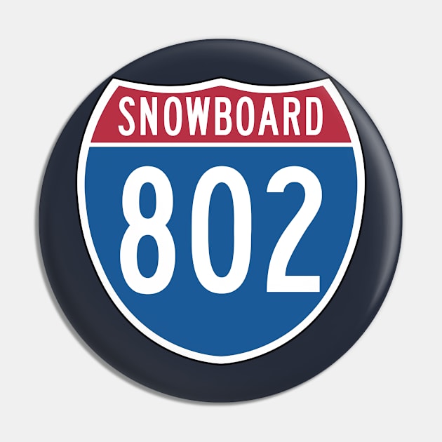 Snowboard Vermont Pin by ChasingGnarnia