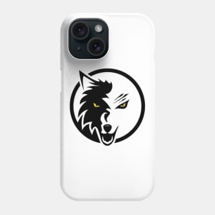 Circular Wolf Head Phone Case