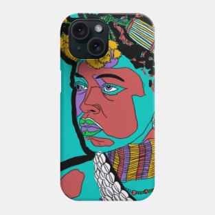 Colorful African boy portrait Phone Case