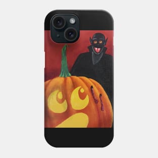 The Vampire and the Pumpkin Phone Case